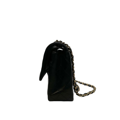 Used CHANEL Lambskin CF 25 Chain shoulder bag Black GHW