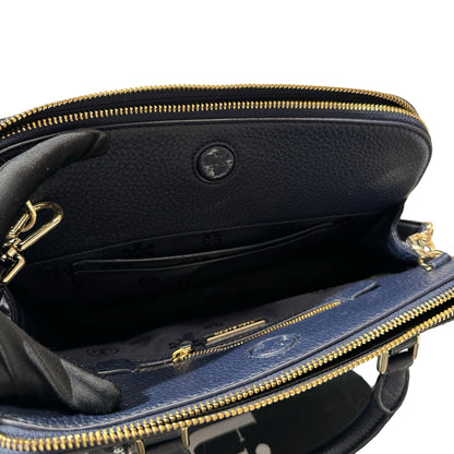Used TORY BURCH Two way shoulder Shoulder Bag Navy Blue GHW