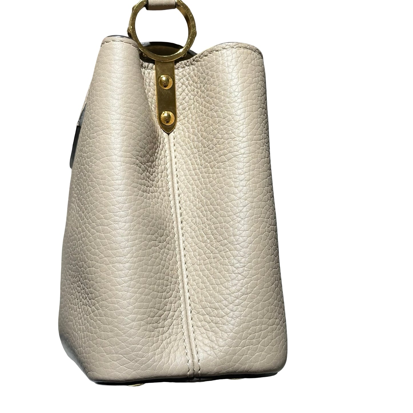 Used LOUIS VUITTON Capucines BB Two Way Shoulder Bag Grey GHW