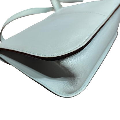 Used HERMÈS Mini Halzan Shoulder Bag Light Blue PHW