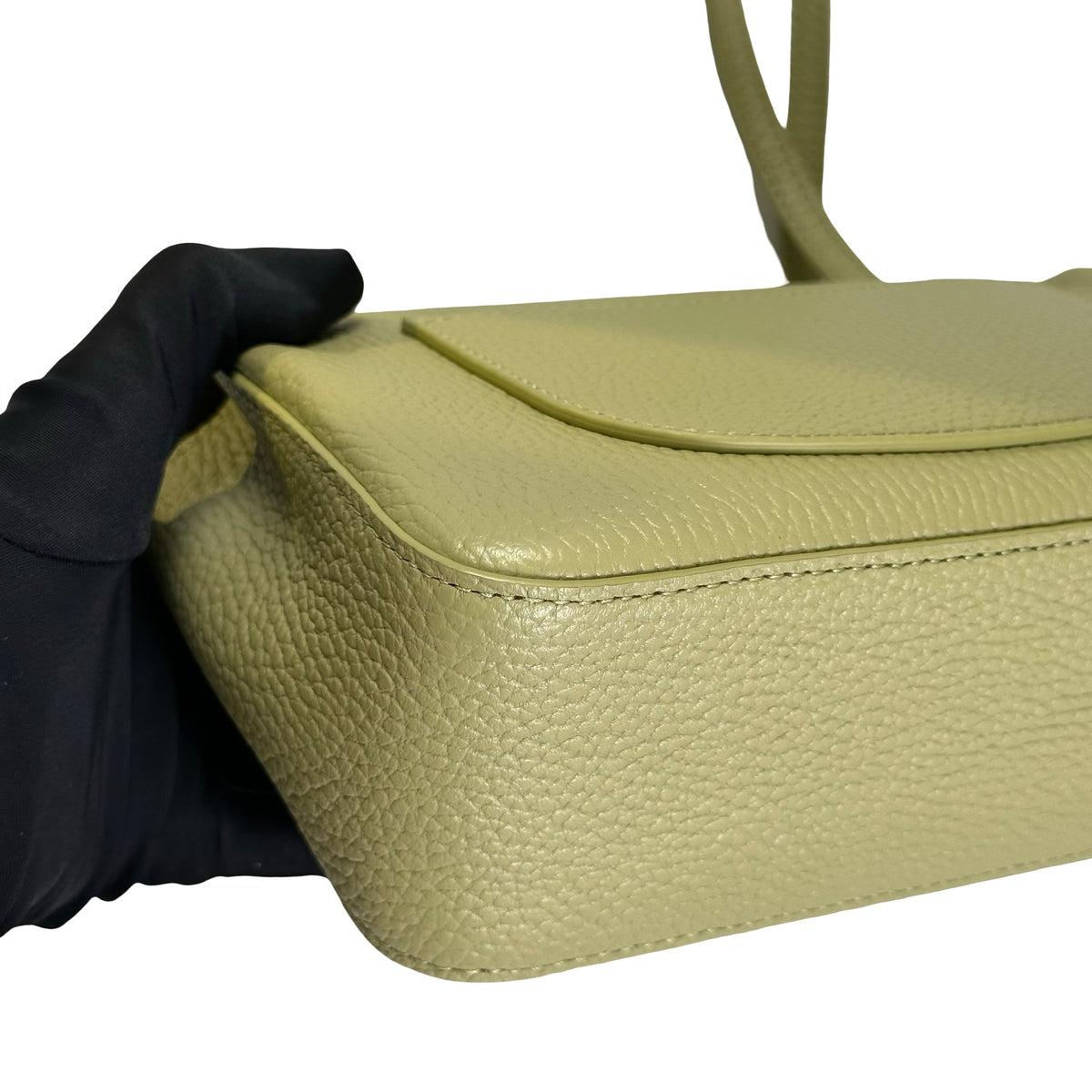 Brand New CHANEL Caviar Leather Mini Flap Bag Shoulder Bag Green GHW