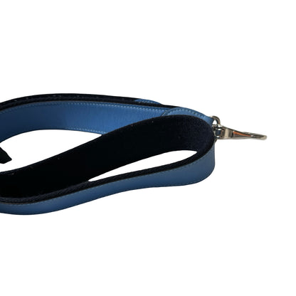 Used HERMÈS Berline Mini Cross Body Bag Blue Jean (7T) PHW