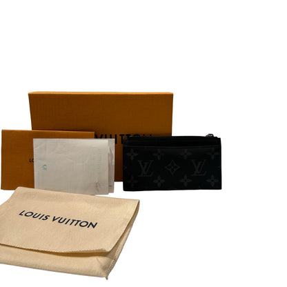 Used Louis Vuitton Coin card holder Coin Purse PHW Black