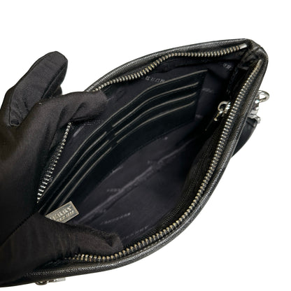Used BURBERRY London Check Clutch Clutch Black Grey
