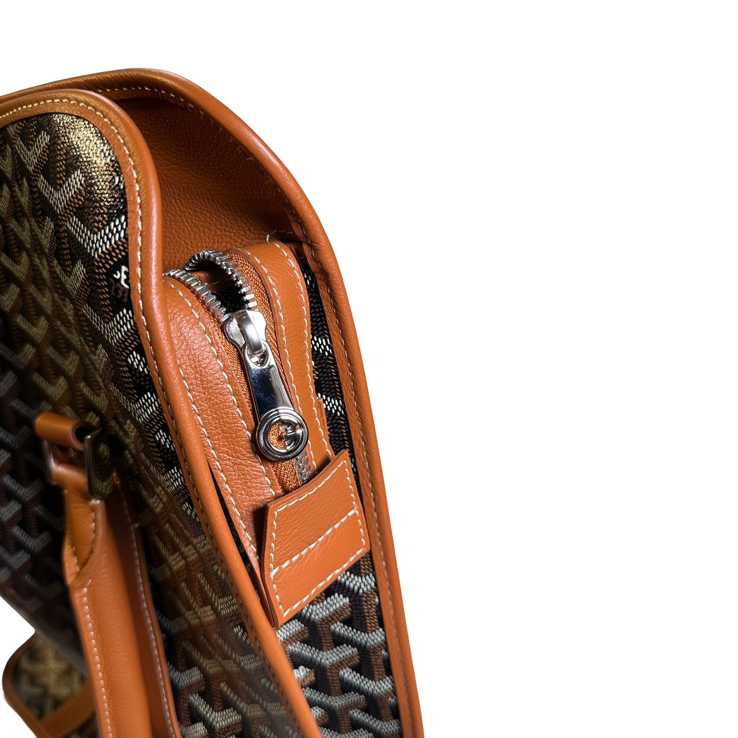 Used GOYARD Goyardine Sac de Voyage Tote Bag Black Brown
