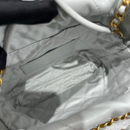 Used CHANEL 22 mini Cross Body Bag Grey GHW