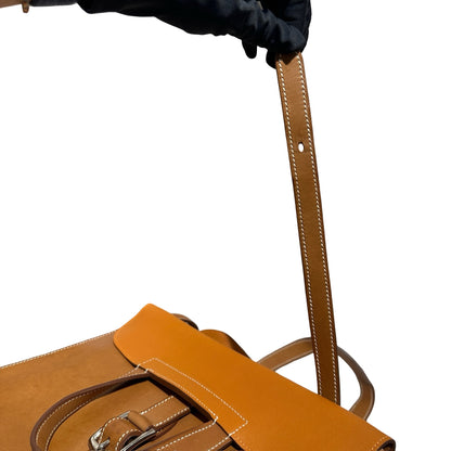 Used HERMES Barenia Calfskin Halzan 31 Handbag Barenia PHW