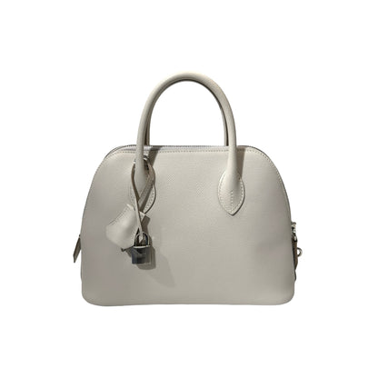 Used HERMÈS BOLIDE 25 Handbag M4 Gris Pale PHW