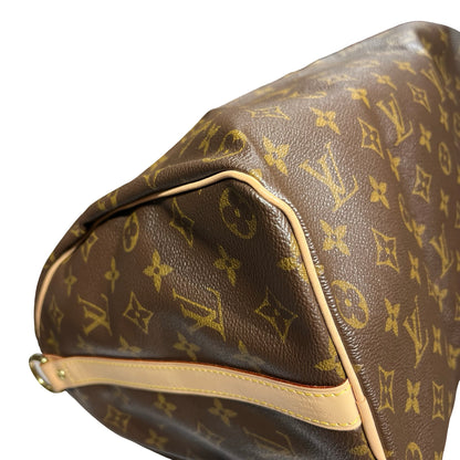 Used LOUIS VUITTON Monogram Canvas Speedy 35 Holdall Brown GHW