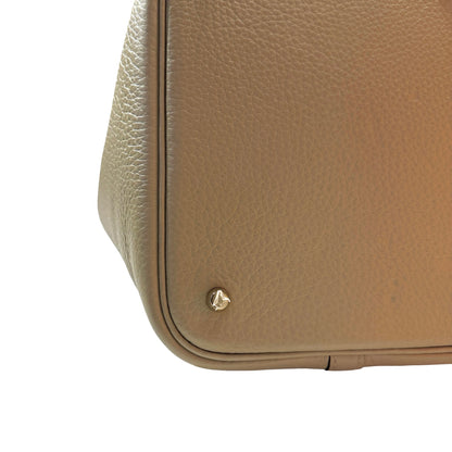 Used HERMÈS TC Picotin 22 Handbag Beige GHW