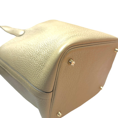 Used HERMÈS TC Picotin 22 Handbag Beige GHW