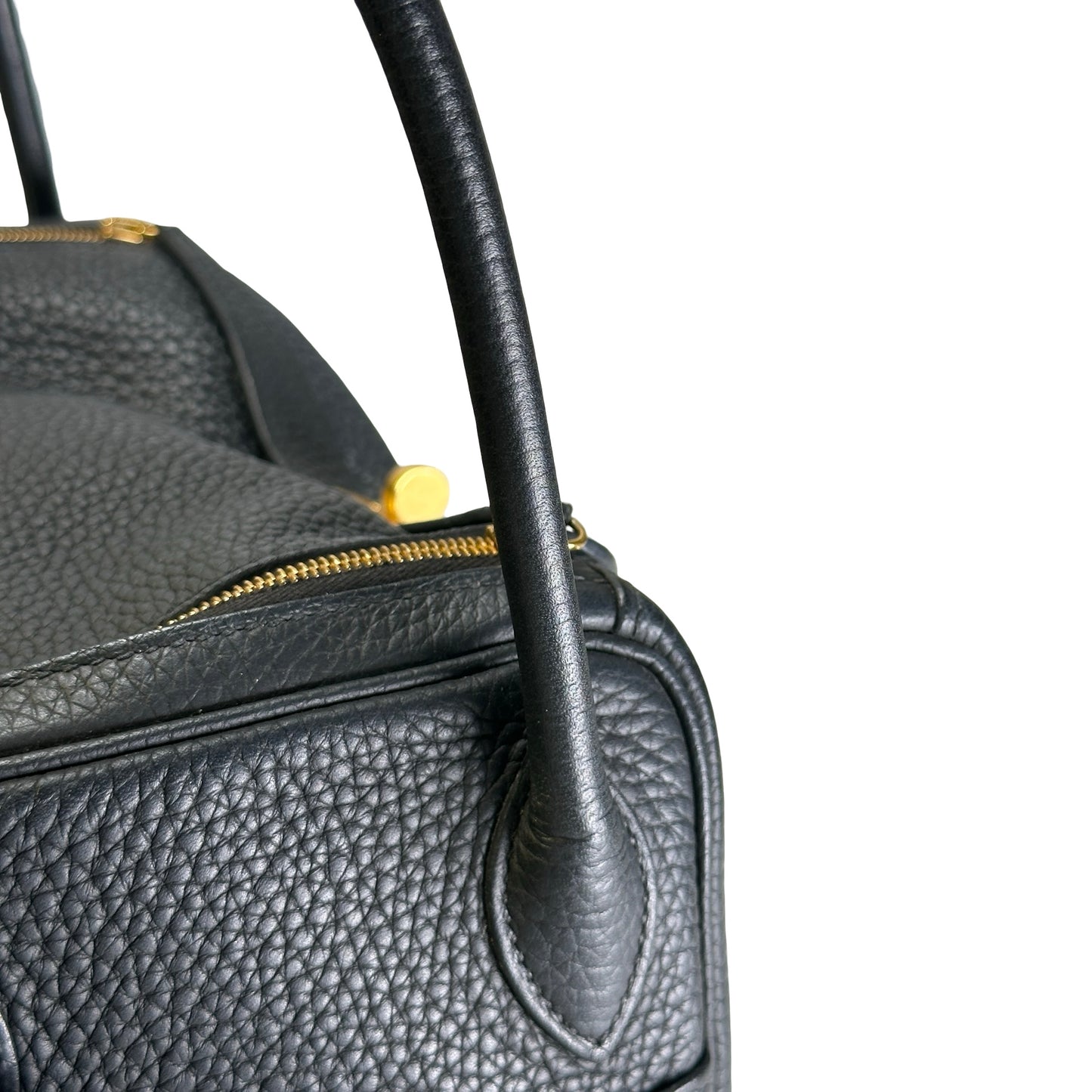 Used HERMES Tc Lindy 26 Shoulder Bag Black Ghw