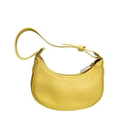 Used CELINE Leather Ava Shoulder Bag Yellow