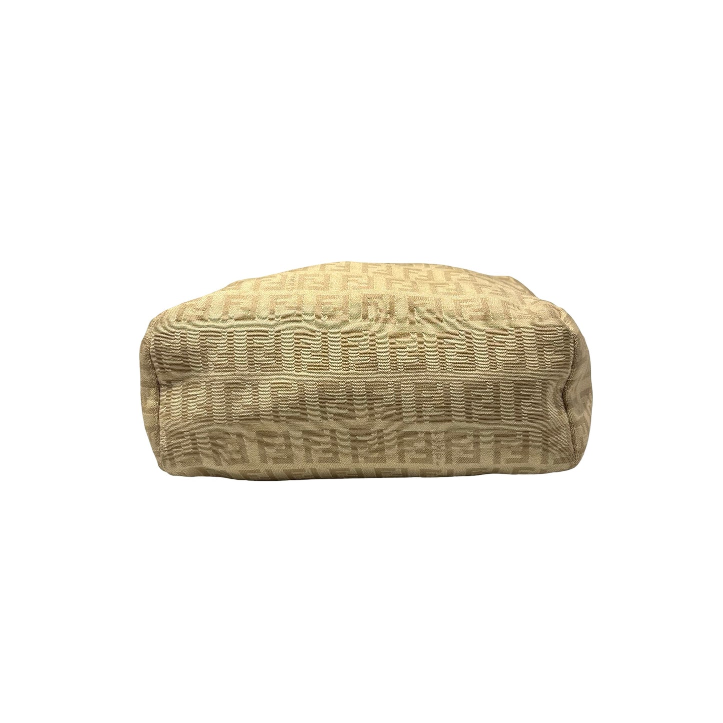 Used Fendi Canvas Handbag Beige PHW