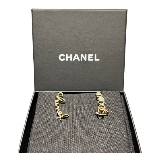 Used CHANEL Earrings GHW