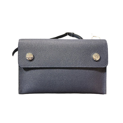 Used HERMÈS Epsom leather Snap bag Wallet Navy PHW