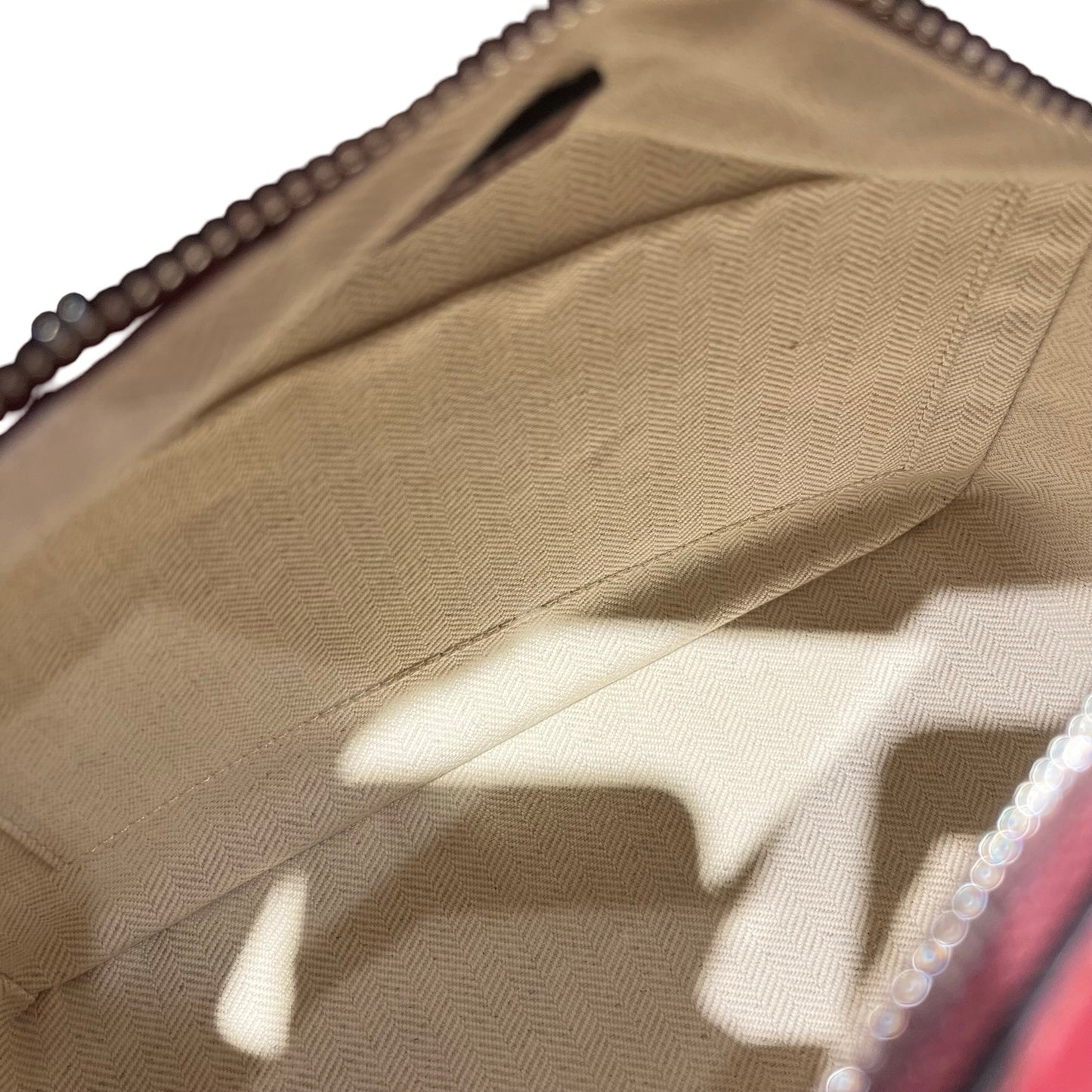 Used LOEWE Calfskin Leather Puzzle Cross Body Bag Red PHW