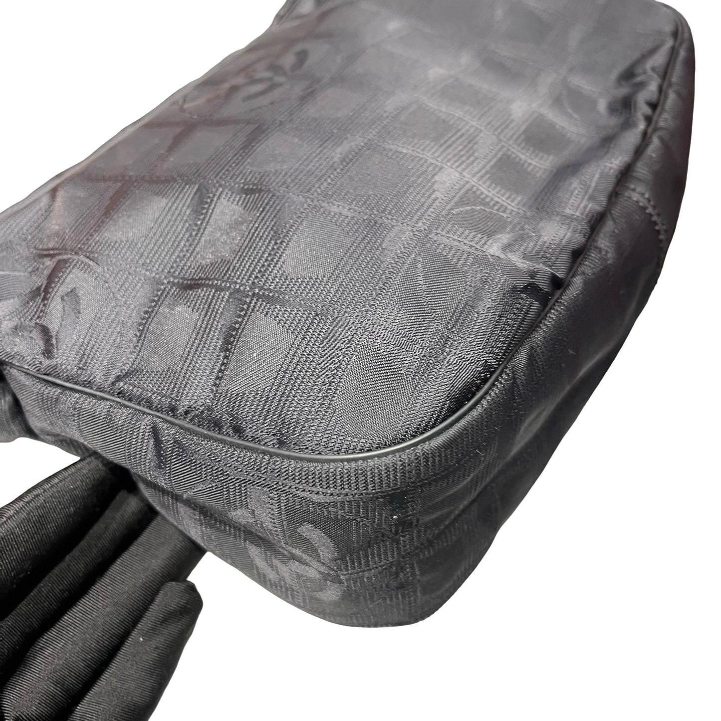 Used CHANEL Vintage Chanel Black CC Shoulder Bag Black GHW