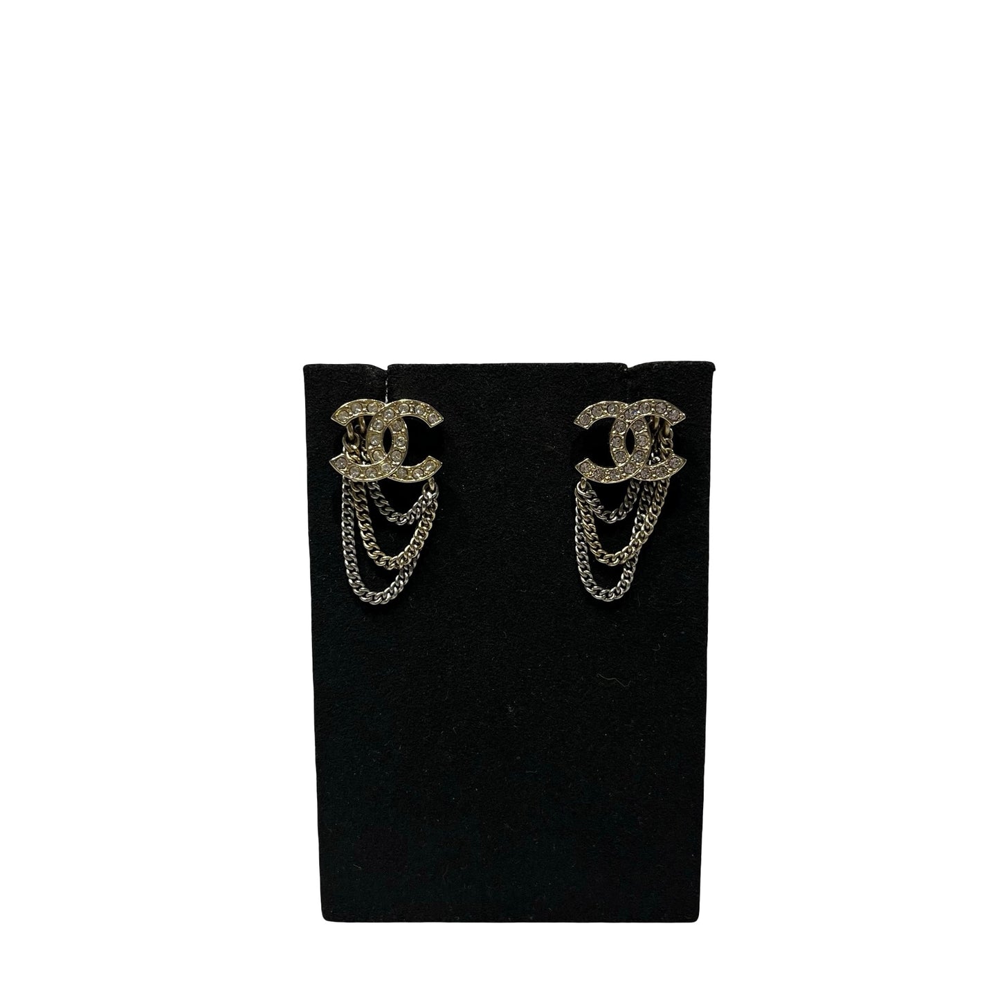 Used CHANEL Earrings 流蘇款 Jewelry PHW