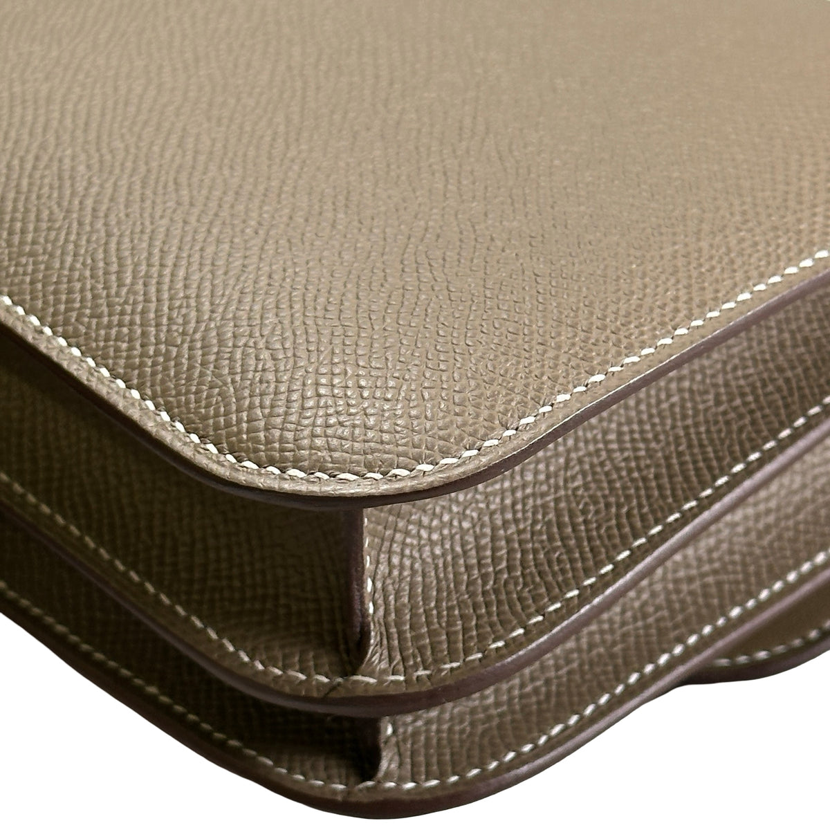 Brand New HERMES Epsom Mini Constance Shoulder Bag Etoupe PHW