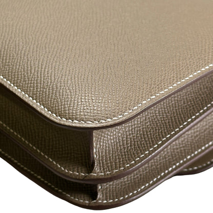 Brand New HERMES Epsom Mini Constance Shoulder Bag Etoupe PHW