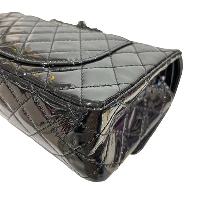 Used CHANEL Patent Leather 22A 2.55 Small 24 Shoulder Bag So black