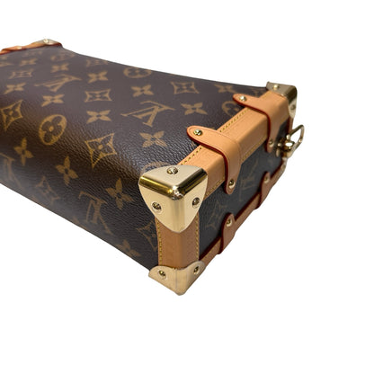 Used LOUIS VUITTON Monogram coated canvas Side trunk Trunk Brown GHW