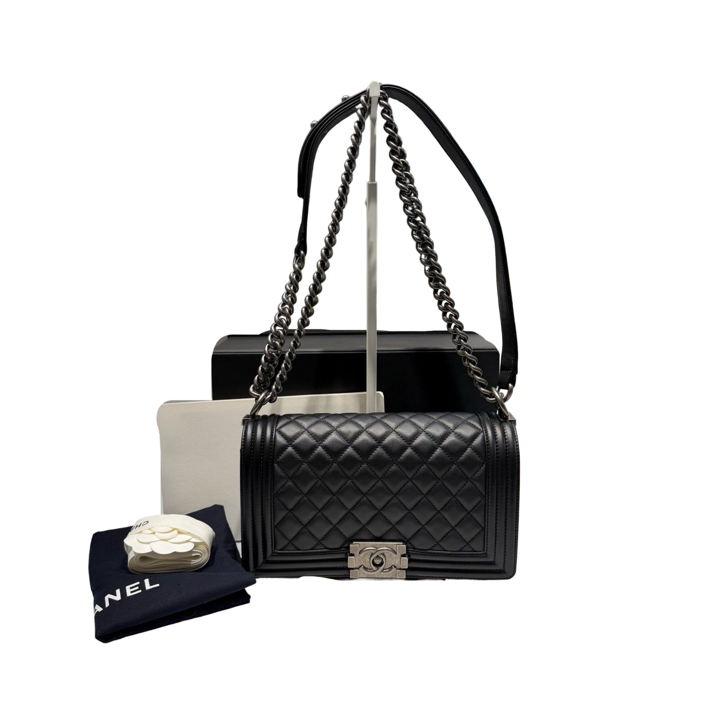 Chanel Boy 25cm Two Way Shoulder Bag