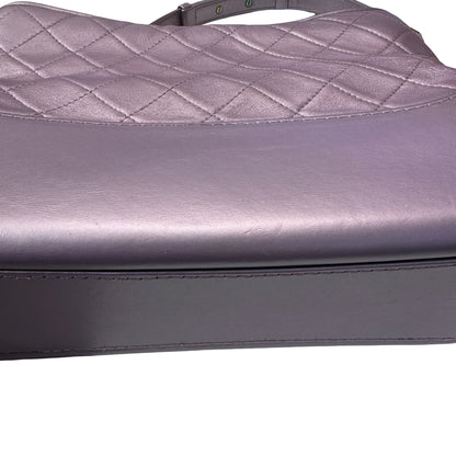 Used CHANEL Gabrielle Shoulder Bag Light purple Rainble HW