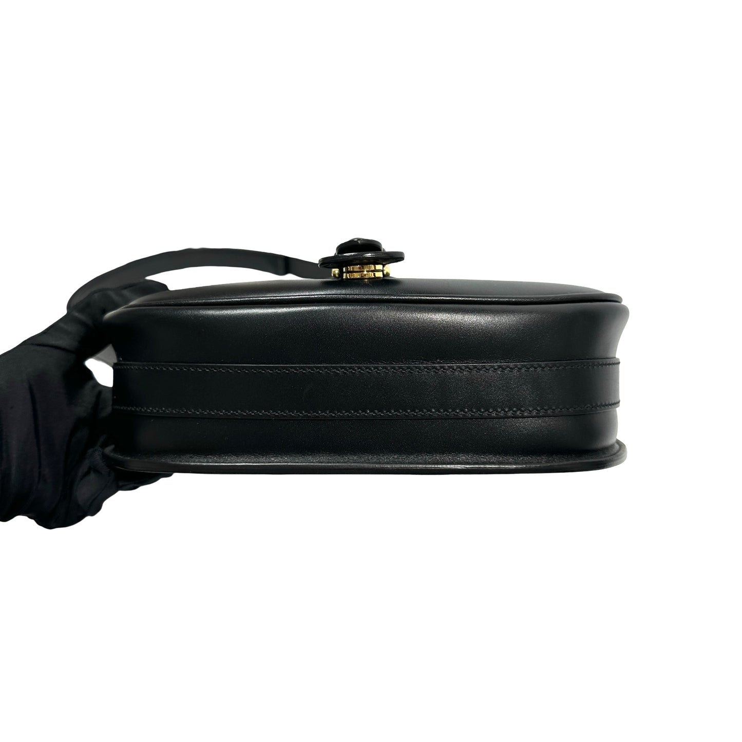 Used DIOR Bobby Cross Body Bag Black GHW