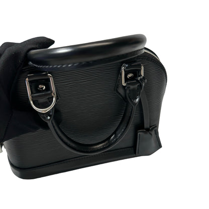 Used Louis Vuitton Epi Leather Alma BB Shoulder Bag Black PHW