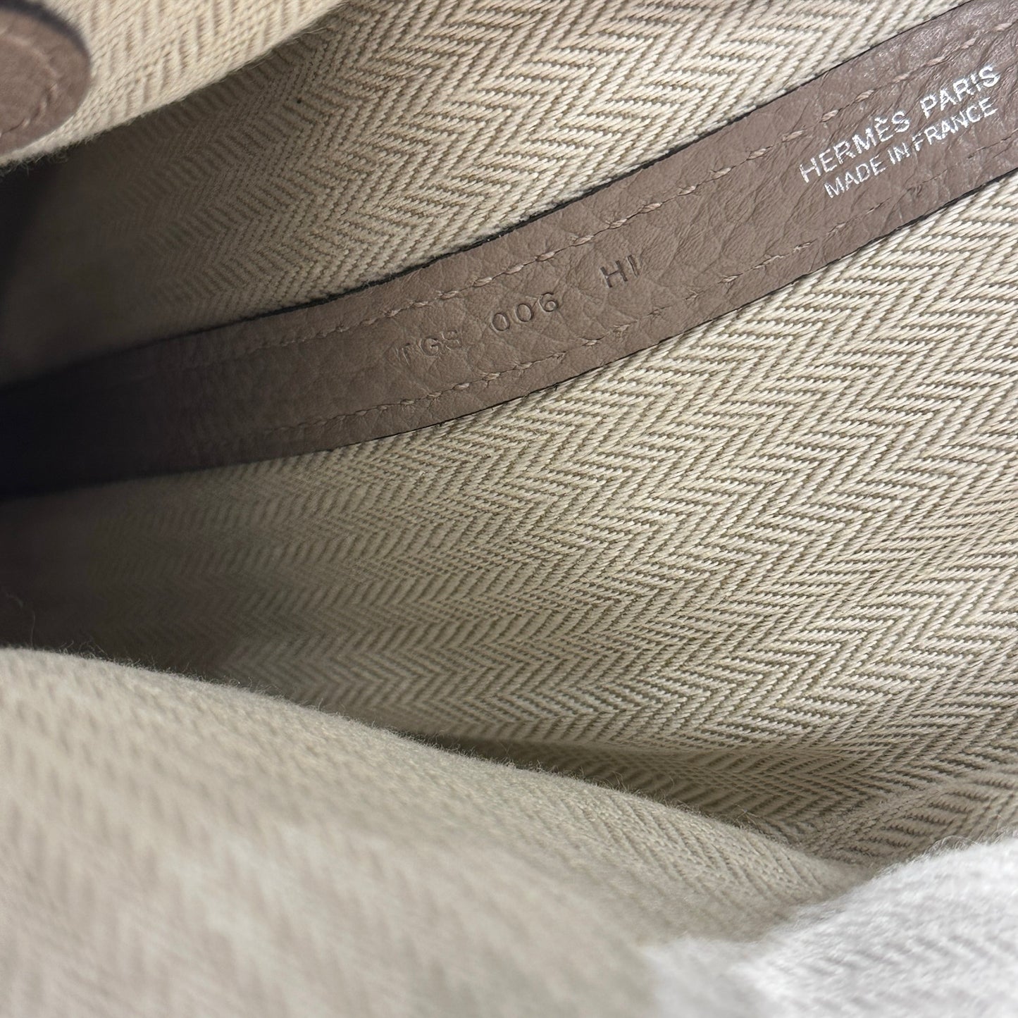 Hermès Calfskin Leather GP36 Tote Bag Beige PHW