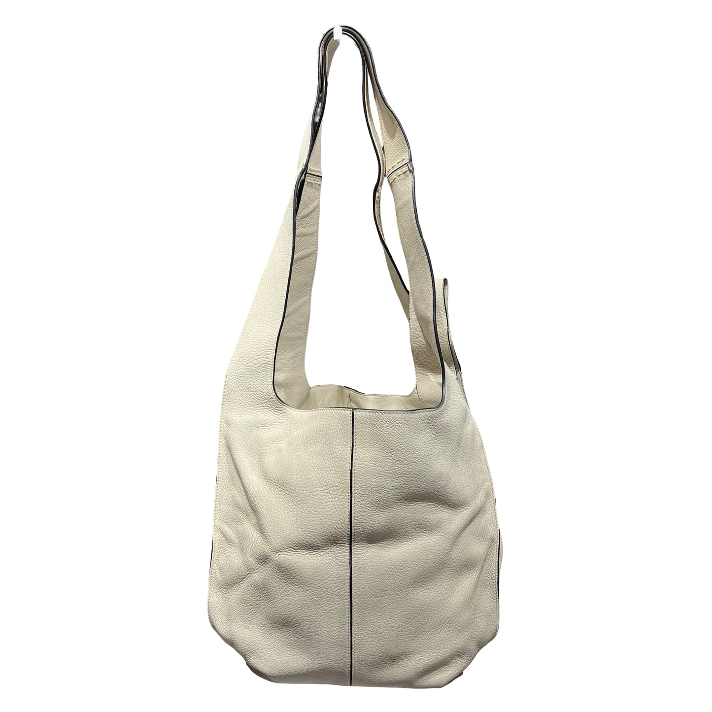 Used LOEWE Python Leather Calfskin Leather Python Hobo Bag Beige