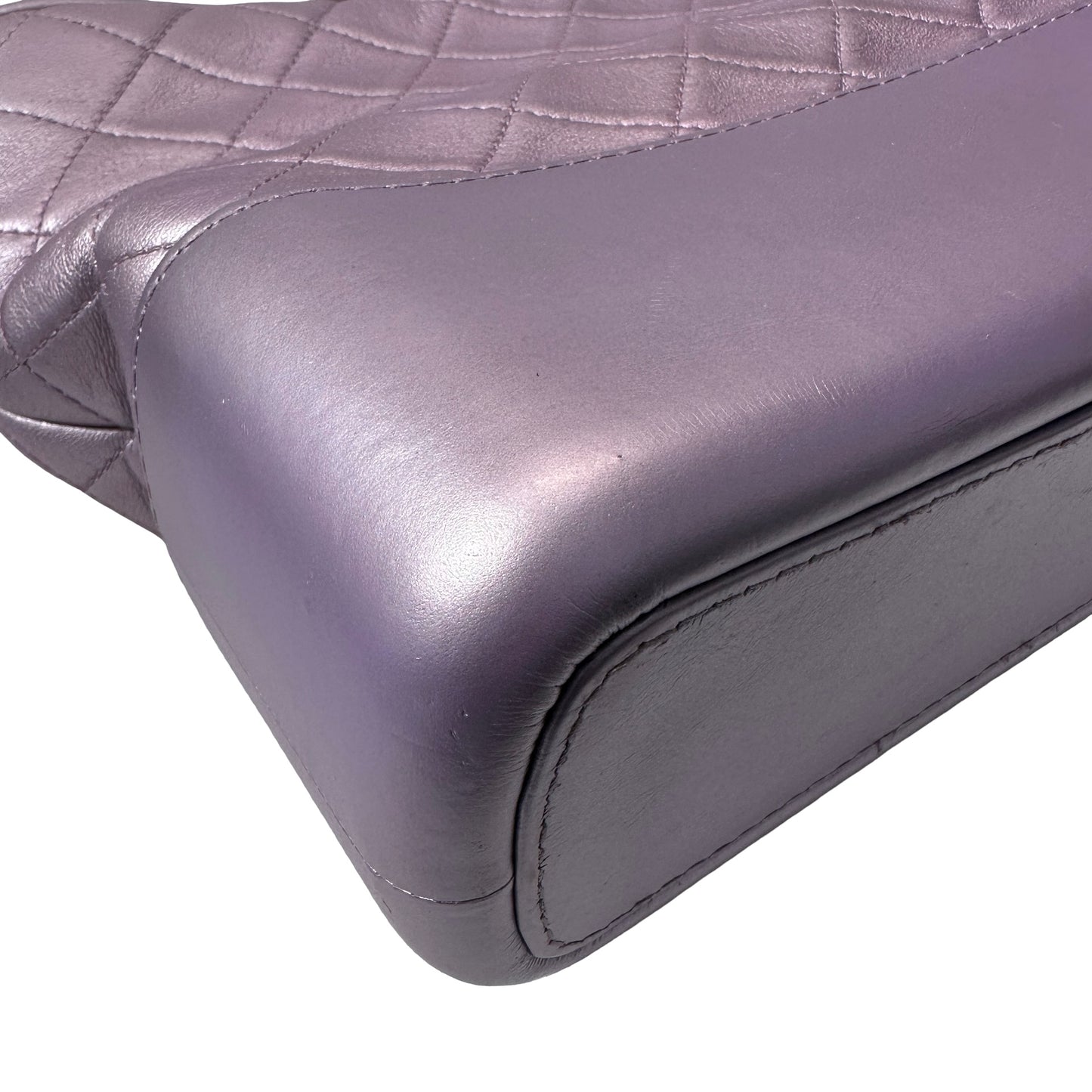 Used CHANEL Gabrielle Shoulder Bag Light purple Rainble HW