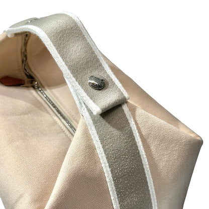 HERMES Canvas Bride-a-Brac GM Pouch Beige