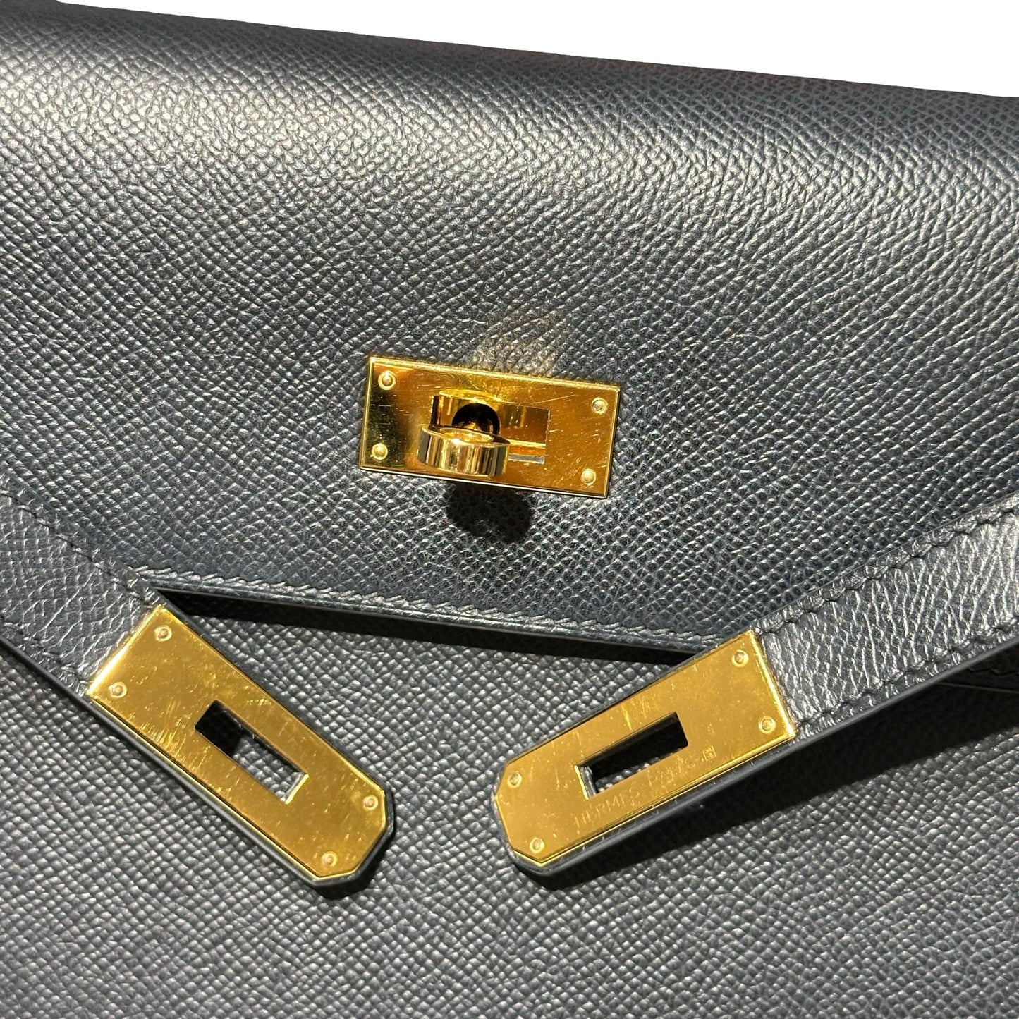 Used HERMÈS Kelly Depeches 25 Shoulder Bag Black GHW