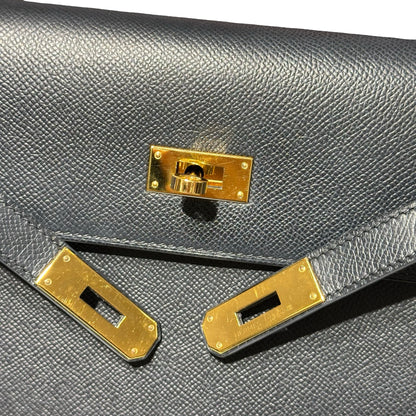 Used HERMÈS Kelly Depeches 25 Shoulder Bag Black GHW