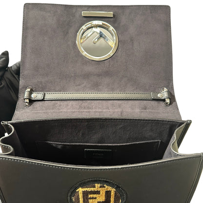 Used FENDI Calfskin Leather Two Way Shoulder Bag