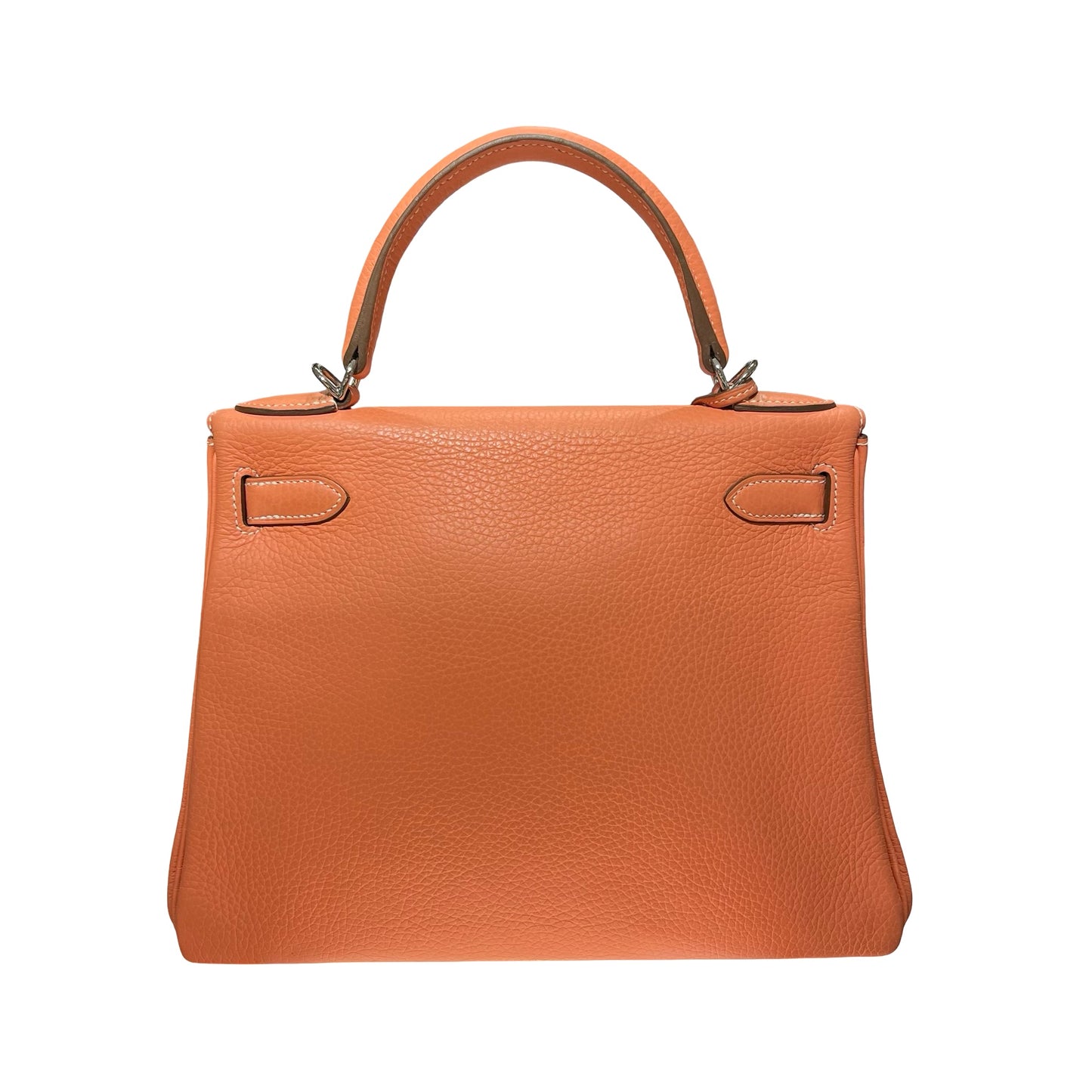 HERMÈS Kelly 28 Handbag Orange (93) PHW