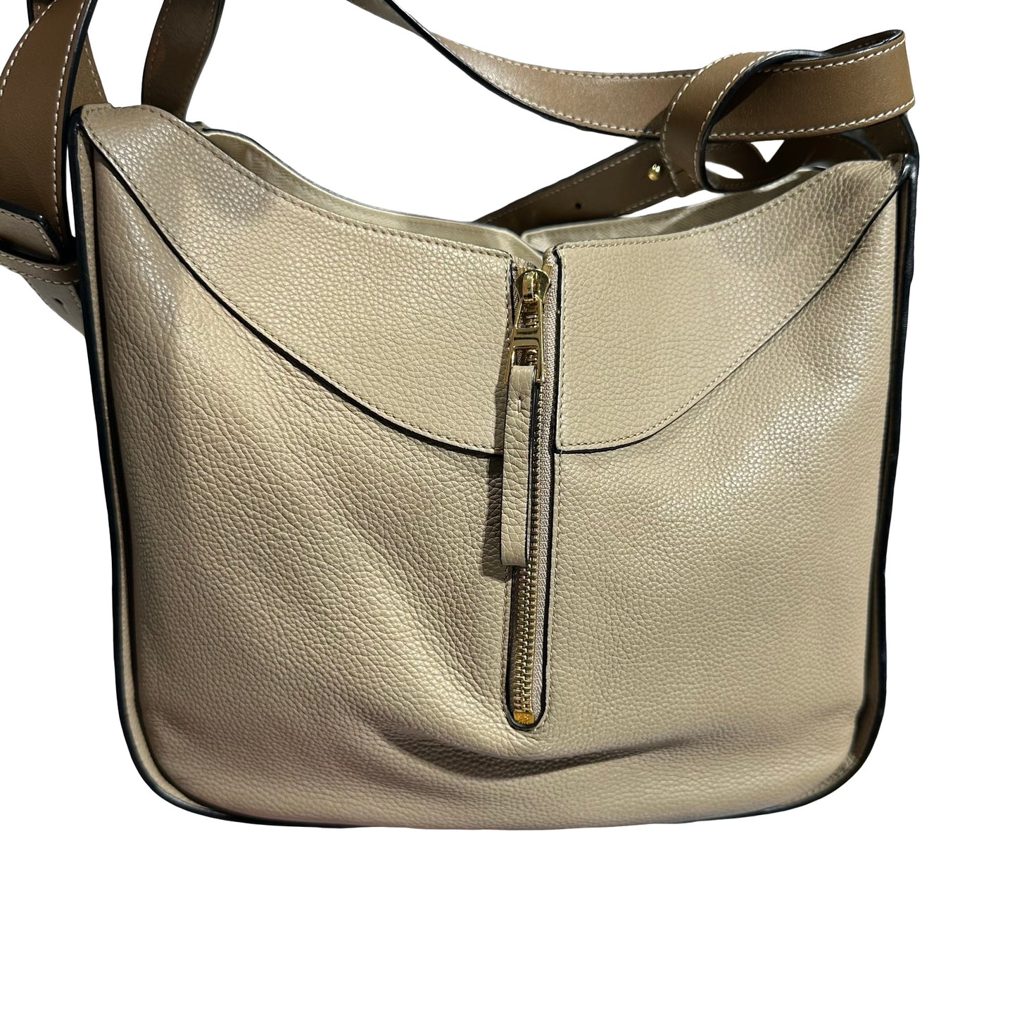 Used LOEWE Hammock Small Two Way Shoulder Bag Beige