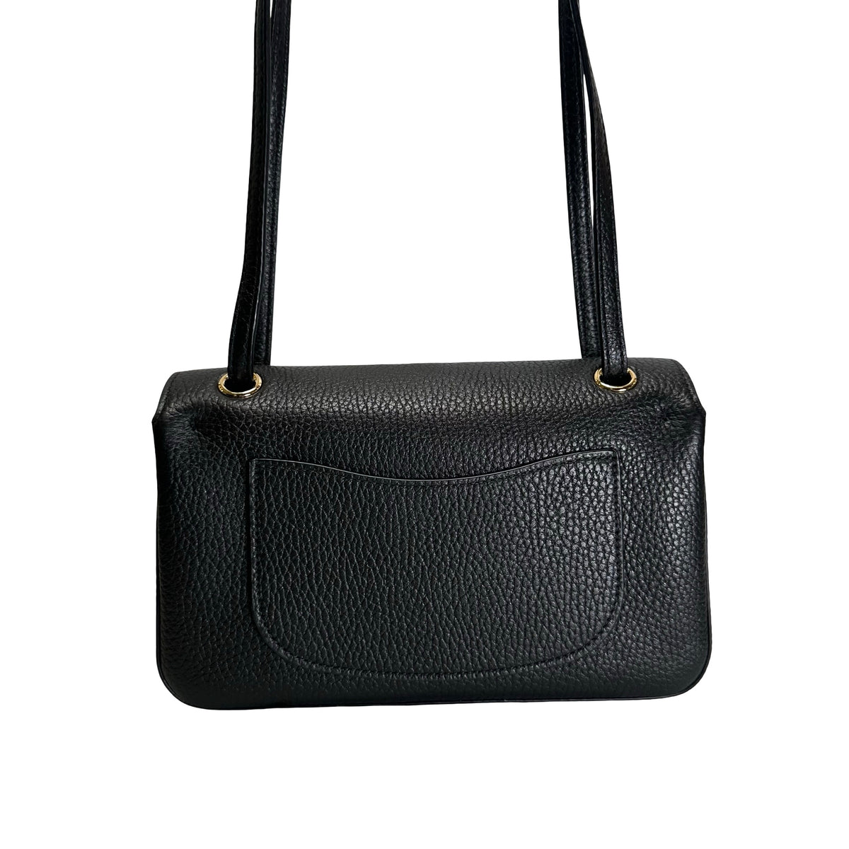 Brand New CHANEL Caviar Leather Flap Bag Shoulder Bag Black Gold