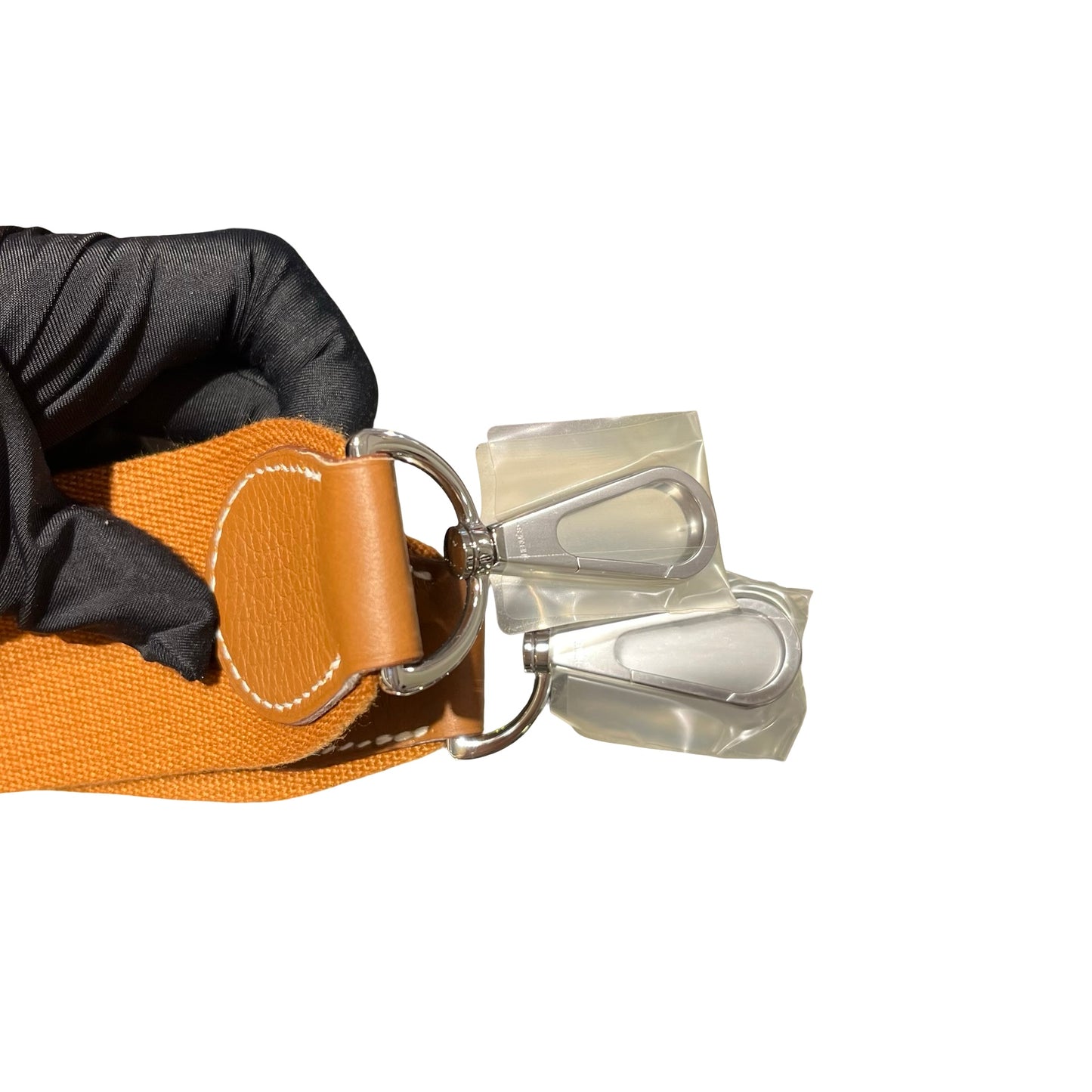 Used HERMÈS Clemence leather Evelyne Shoulder Bag Brown PHW