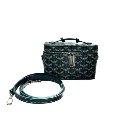 Used GOYARD Vanity case Shoulder Bag Green PHW