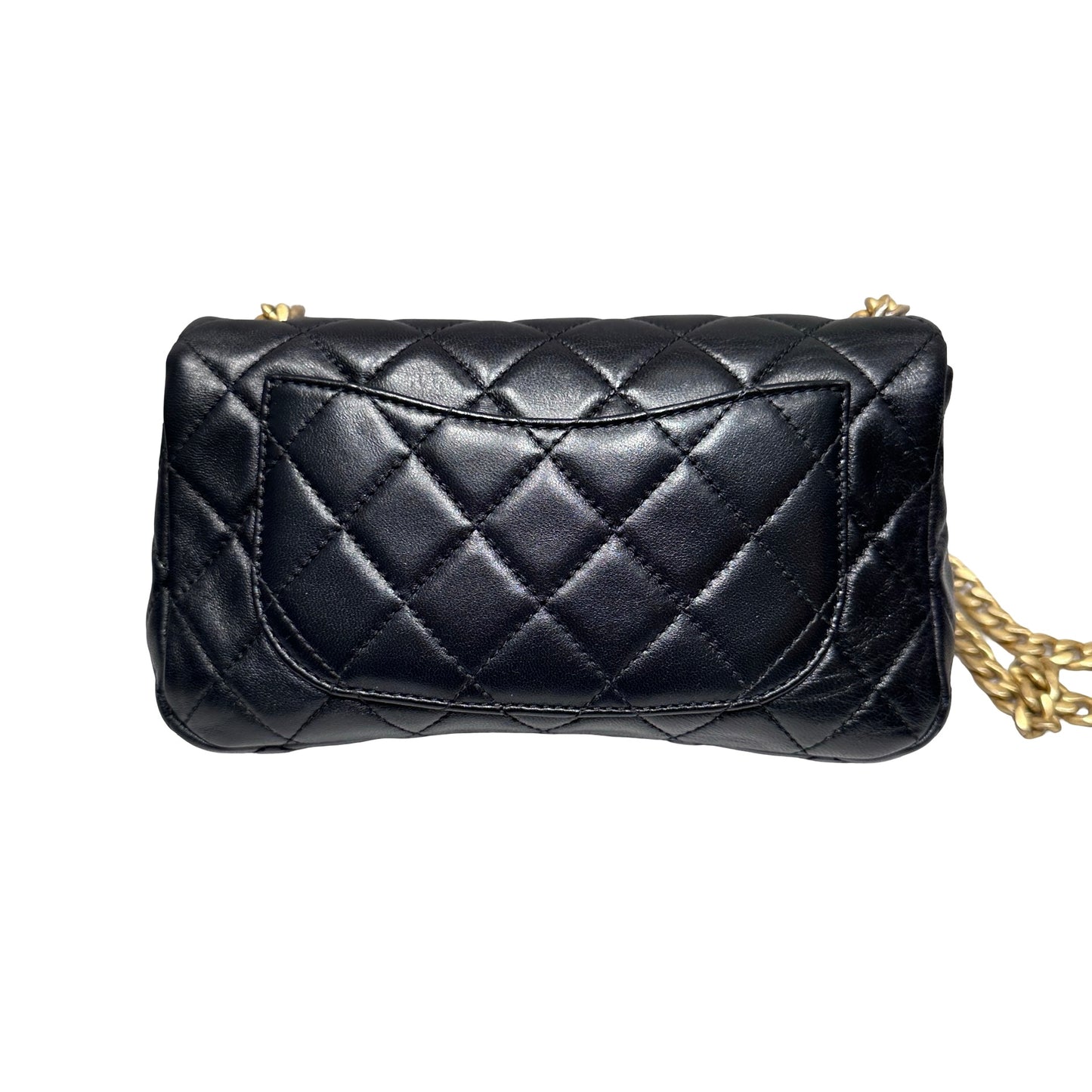 Used CHANEL Chain Shoulder Bag Black GHW
