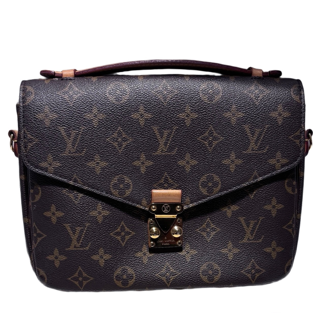 Used LOUIS VUITTON Monogram Canvas Pochette Métis Shoulder Bag Monogram Brown GHW