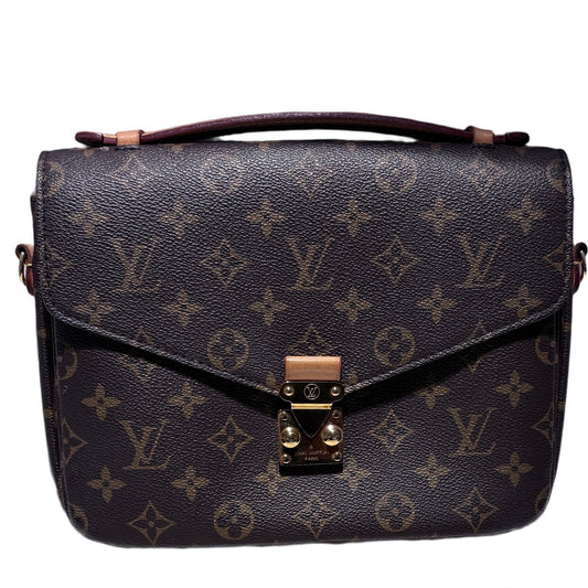 Used LOUIS VUITTON Monogram Canvas Pochette Métis Shoulder Bag Monogram Brown GHW