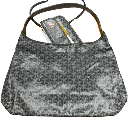 Used GOYARD Goyardine Canvas Hobo Hobo Bag Grey