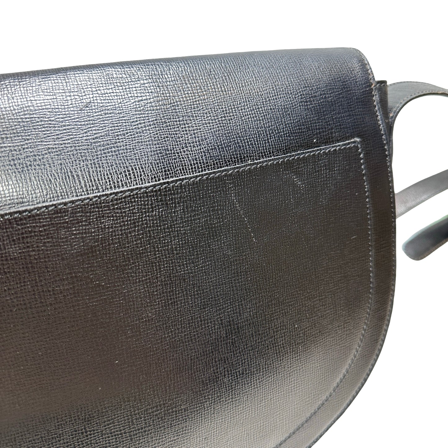 Used DIOR Epi Leather Vintage cross body Shoulder Bag Black GHW