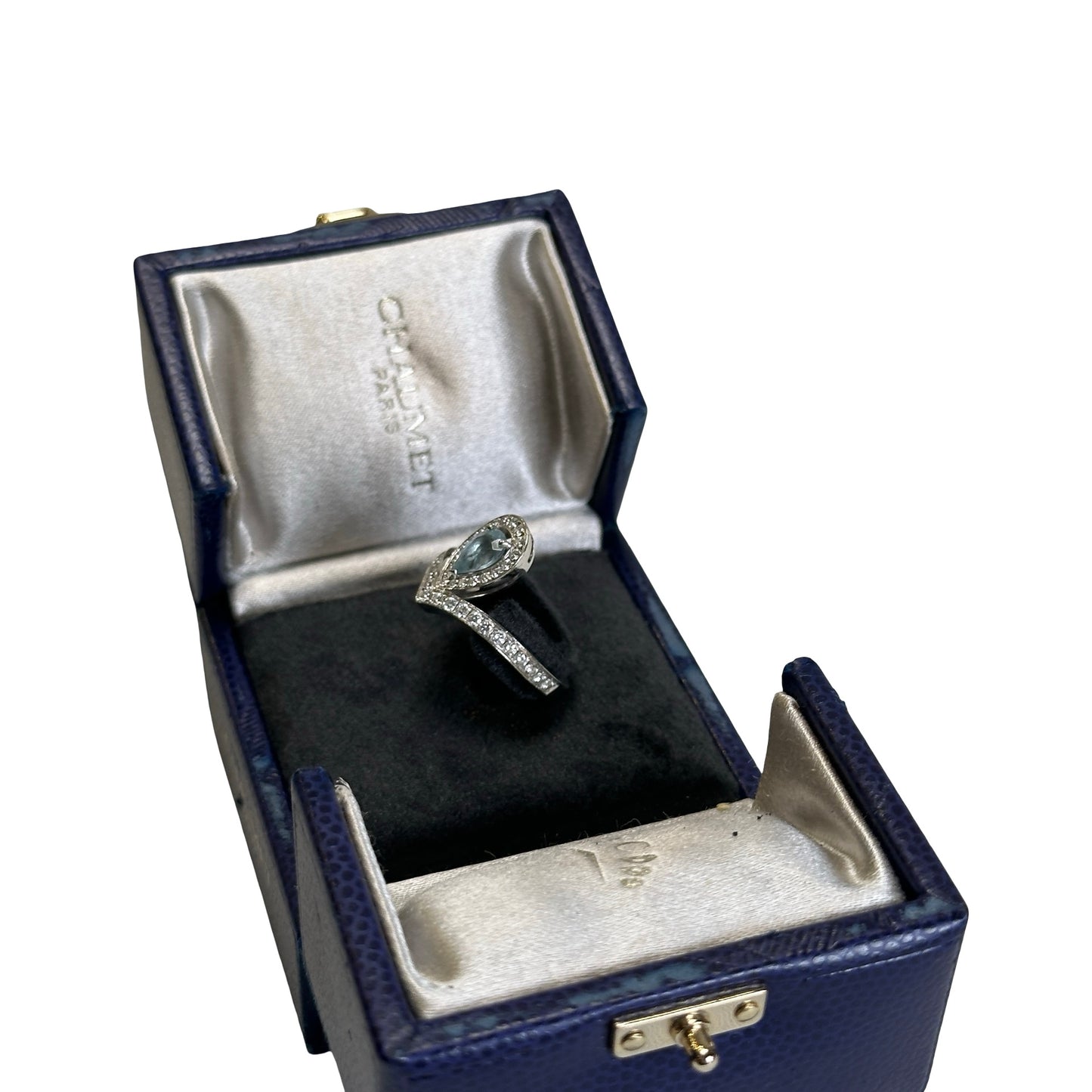 Used CHAUMET AU750 Ring Ring Silver Blue