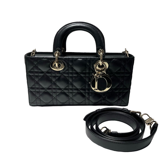 DIOR D-Joy Medium Handbag Black GHW